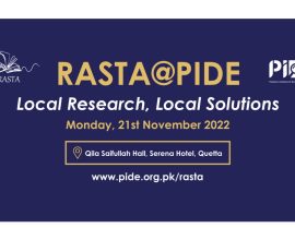 3.12 RASTA@PIDE Quetta Gathering Local Research, Local Solutions, 21 November 2022